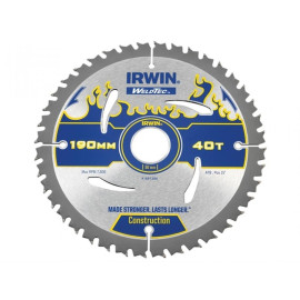 Irwin Weldtec Circular Saw Blade 190 X 30mm X 40t Atb