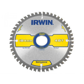 Irwin Multi Material Circular Saw Blade 184 X 30mm X 48t Tcgneg