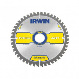 Irwin Multi Material Circular Saw Blade 190 X 30mm X 48t Tcgneg