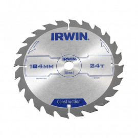 Irwin Professional Circular Saw Blade 184 X 16mm X 24t Wood