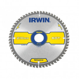 Irwin Multi Material Circular Saw Blade 210 X 30mm X 60t Tcgneg