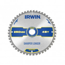 Irwin Construction Circular Saw Blade 250 X 30mm X 48t Atbneg M