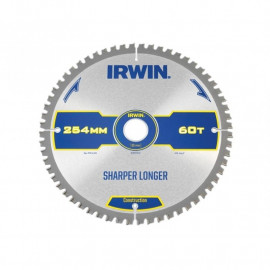 Irwin Construction Circular Saw Blade 254 X 30mm X 60t Atbneg M
