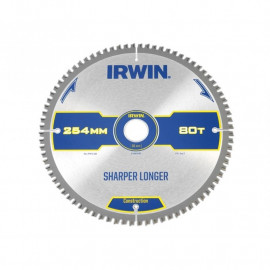 Irwin Construction Circular Saw Blade 254 X 30mm X 80t Atbneg M