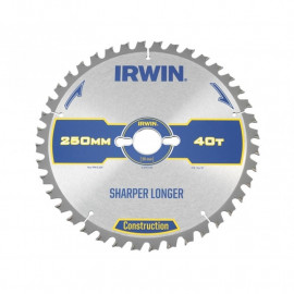 Irwin Construction Circular Saw Blade 250 X 30mm X 40t Atb