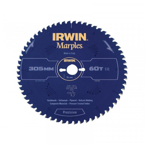 Buy Irwin Marples Circular Saw Blade 305 x 30mm x 60T ATBNeg M Online - Workshop Equipment Buy Irwin Marples Circular Saw Blade 305 x 30mm x 60T ATBNeg M Online - Workshop Equipment