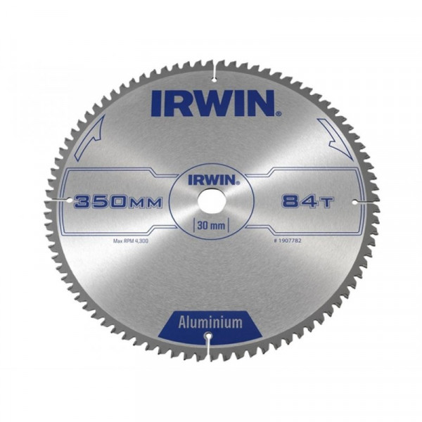 Buy Irwin Professional Circular Saw Blade 350 x 30mm x 84T Aluminium Online - Workshop Equipment
