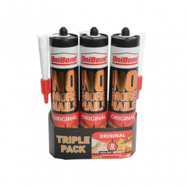 Unibond No More Nails Interior Cartridge Triple Pack