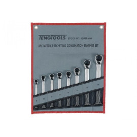 Teng Ratchet Combination Spanner Set of 8