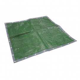 Faithfull Tarpaulin Eye Green Silver 18ft X 12ft