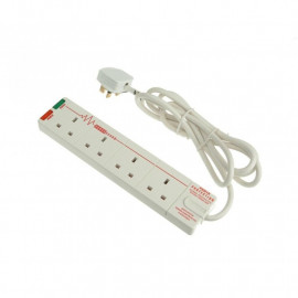 Masterplug Surge Protected 4 Gang Extension Lead 2 Meter 13a