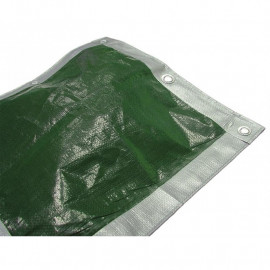 Faithfull Tarpaulin Eye Green Silver 12ft X 9ft