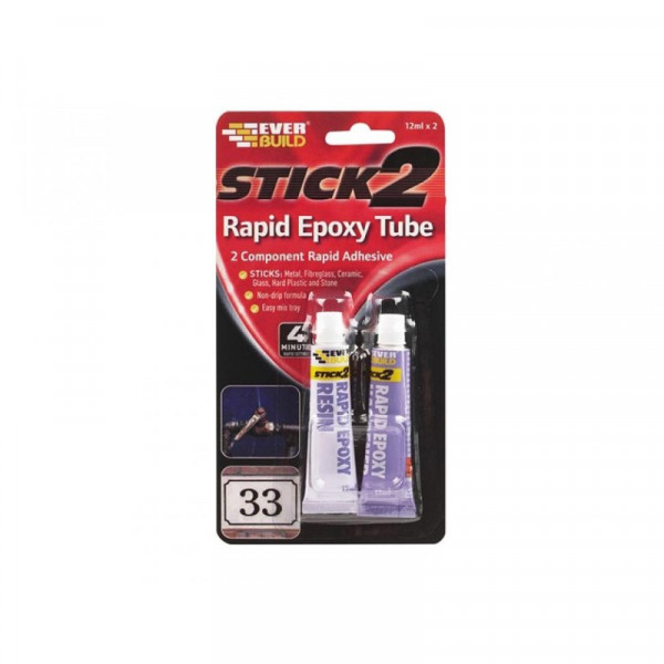 Buy Everbuild Stick 2 Rapid Epoxy Tube Online - Adhesive Tapes & Glues & Accessories|Chemical Products Buy Everbuild Stick 2 Rapid Epoxy Tube Online - Adhesive Tapes & Glues & Accessories|Chemical Products