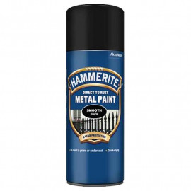 Hammerite Smooth Finish Aerosol Black 400ml