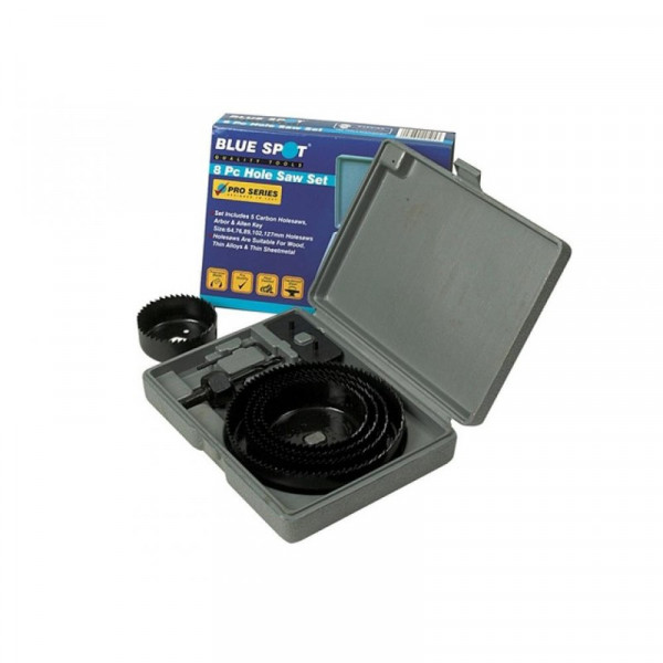 Buy BlueSpot Multi Holesaw Set 8pc Online - Drilling & Screwing