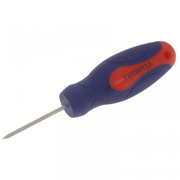 Buy Faithfull Bradawl Round Chisel Point Soft Grip Handle Online - Chisels