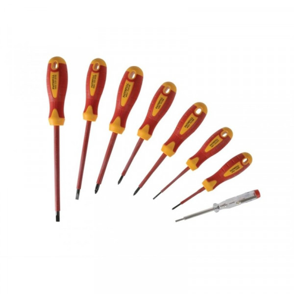 Buy Faithfull Soft Grip VDE Screwdriver Set of 8 Case Online - Consumer Electronics