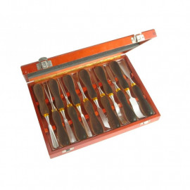 Faithfull 12 Piece Woodcarving Chisel Set in Case