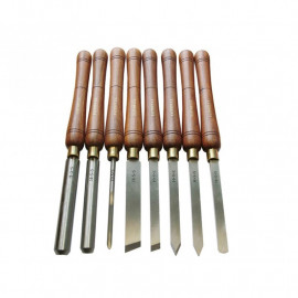 Faithfull Hss Turning Chisel Wooden Boxed Set 8pc