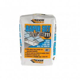 Everbuild Rapid Set Flexiplus Tile Adhesive 711 20kg