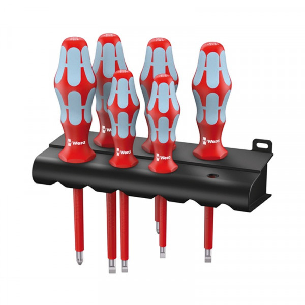 Buy Wera Kraftform+ Stainless Steel VDE Screwdriver Set + Holding Rack 6pc Online - Consumer Electronics