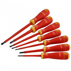 Bahco Insulated Screwdriver Set of 7 Slotted / Phillips