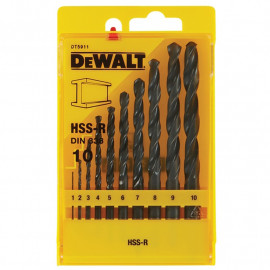 Dewalt Dt5911qz Hss Jobber Drill Bit Set 10 Piece