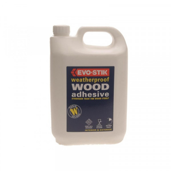 Buy Evo Stik Wood Adhesive Weatherproof 5litre 718418 Online - Adhesive Tapes & Glues & Accessories