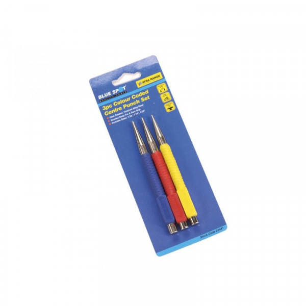 Buy BlueSpot 3Pc Centre Punch Set 22441 Online - DIY Buy BlueSpot 3Pc Centre Punch Set 22441 Online - DIY