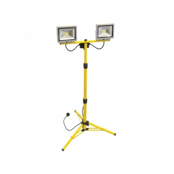 Buy Faithfull FPPSLLED40T 40W 240V LED Twin Tripod Sitelight Online - Home & Garden