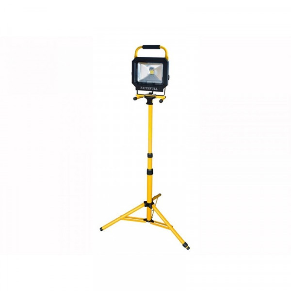 Buy Faithfull Power Plus COB LED Single Pod Tripod Sitelight 30 Watt 110 Volt Online - Home & Garden