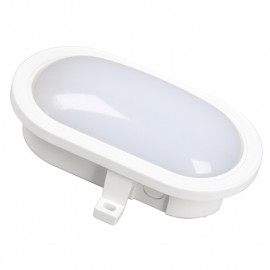 Byron Plastic Oval Led Bulkhead Light White