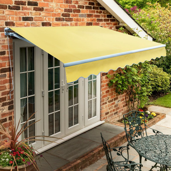 Buy 2.0m Standard Manual Awning, Lemon Yellow Online - Awnings Buy 2.0m Standard Manual Awning, Lemon Yellow Online - Awnings