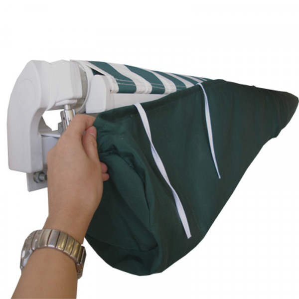 Buy 5m Plain Green Protective Awning Rain Cover / Storage Bag Online - Awnings
