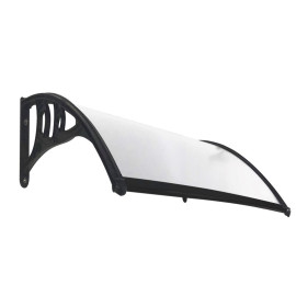 150 X 80cm Black Door Canopy Lacewing Tinted Panel