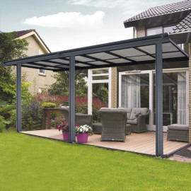 14ft X 10ft Anthracite Veranda Garden Canopy Primrose