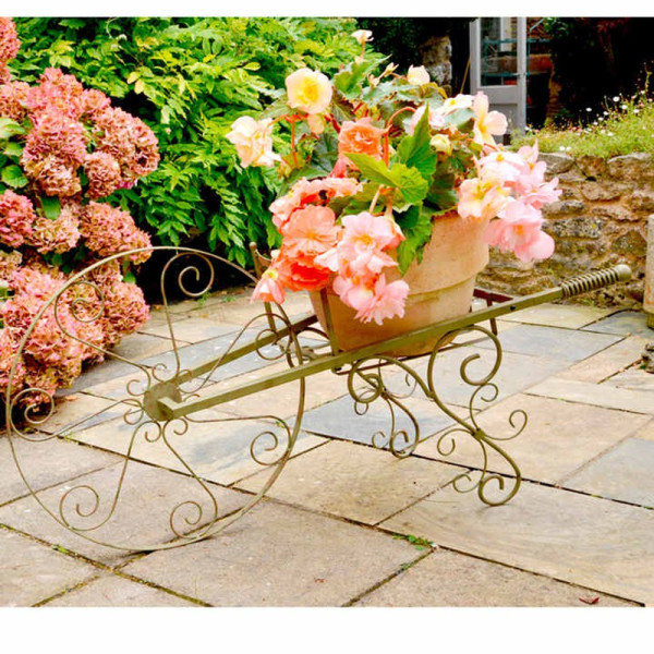 Buy Wheelbarrow Plant Stand Online - Green plants & flowering plants Buy Wheelbarrow Plant Stand Online - Green plants & flowering plants