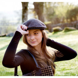 The Head Gardener Hat Black Pinstripe Small