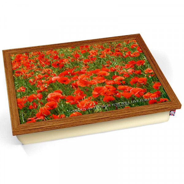 Buy Poppies Lap Tray Online - Green plants & flowering plants