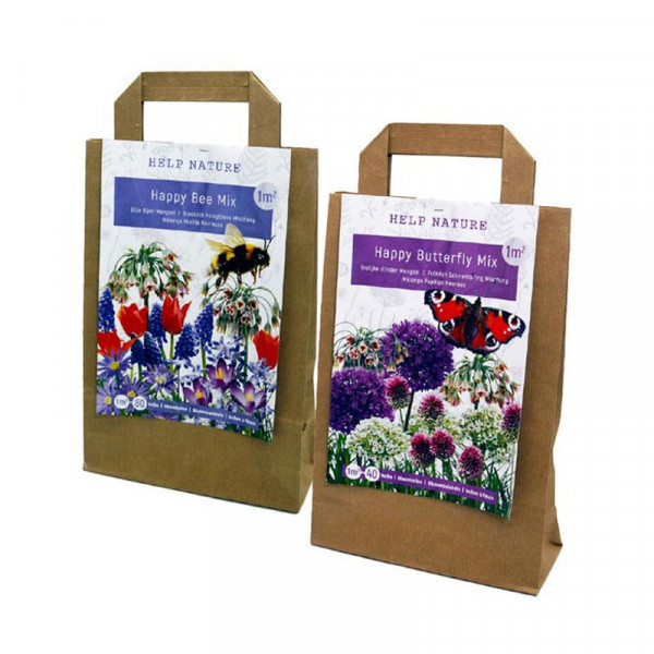 Buy Happy Bee and Butterfly Flower Bulb Mixture Online - Green plants & flowering plants