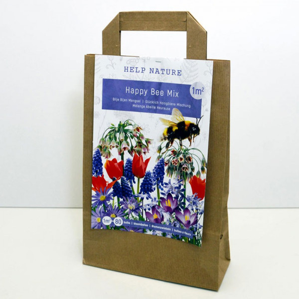 Buy Happy Bee Flower Bulb Mixture in Paper Bag Online - Green plants & flowering plants