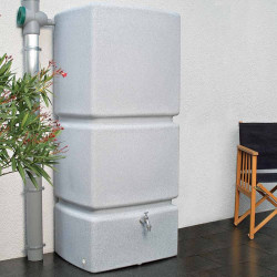 Rainwater Wall Tank with Filter Collection Sandstone 800 Litre