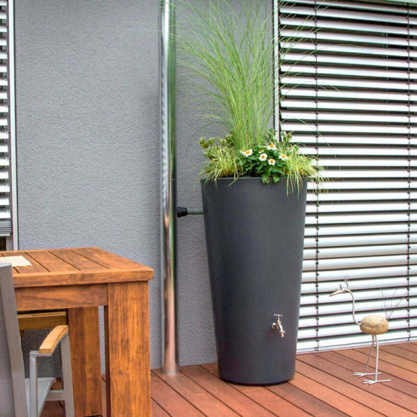 Buy Rain Bowl Flower Water Tank Blue Grey Granite 150 Litre Online - Green plants & flowering plants