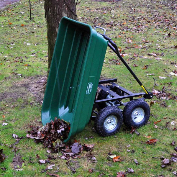 Buy 4 Wheel Tipping Action Garden Cart Online - Green plants & flowering plants