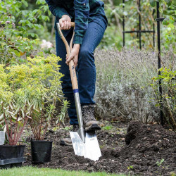Long Handled Stainless Steel Treaded Digging Spade