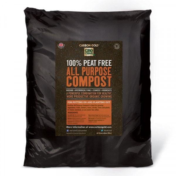 Buy GroChar All Purpose Compost 60 Litres Online - Green plants & flowering plants