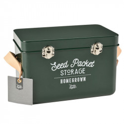 Seed Storage Tin Blue