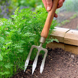 Hand Weeding Fork with 22cm Cherry Handle