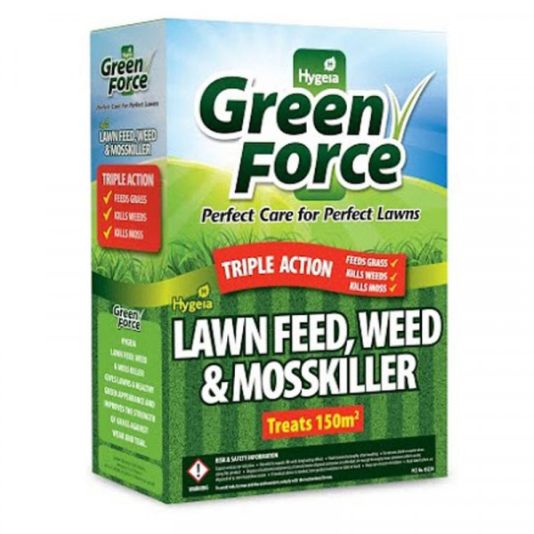 Buy Greenforce Lawn Feed Weed & Moss Killer 3kg Online - Green plants & flowering plants