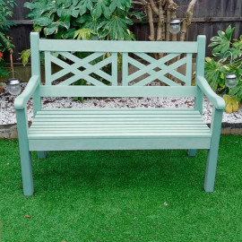 Salcombe 3 Seater Zero Maintenace Bench Duck Egg Green